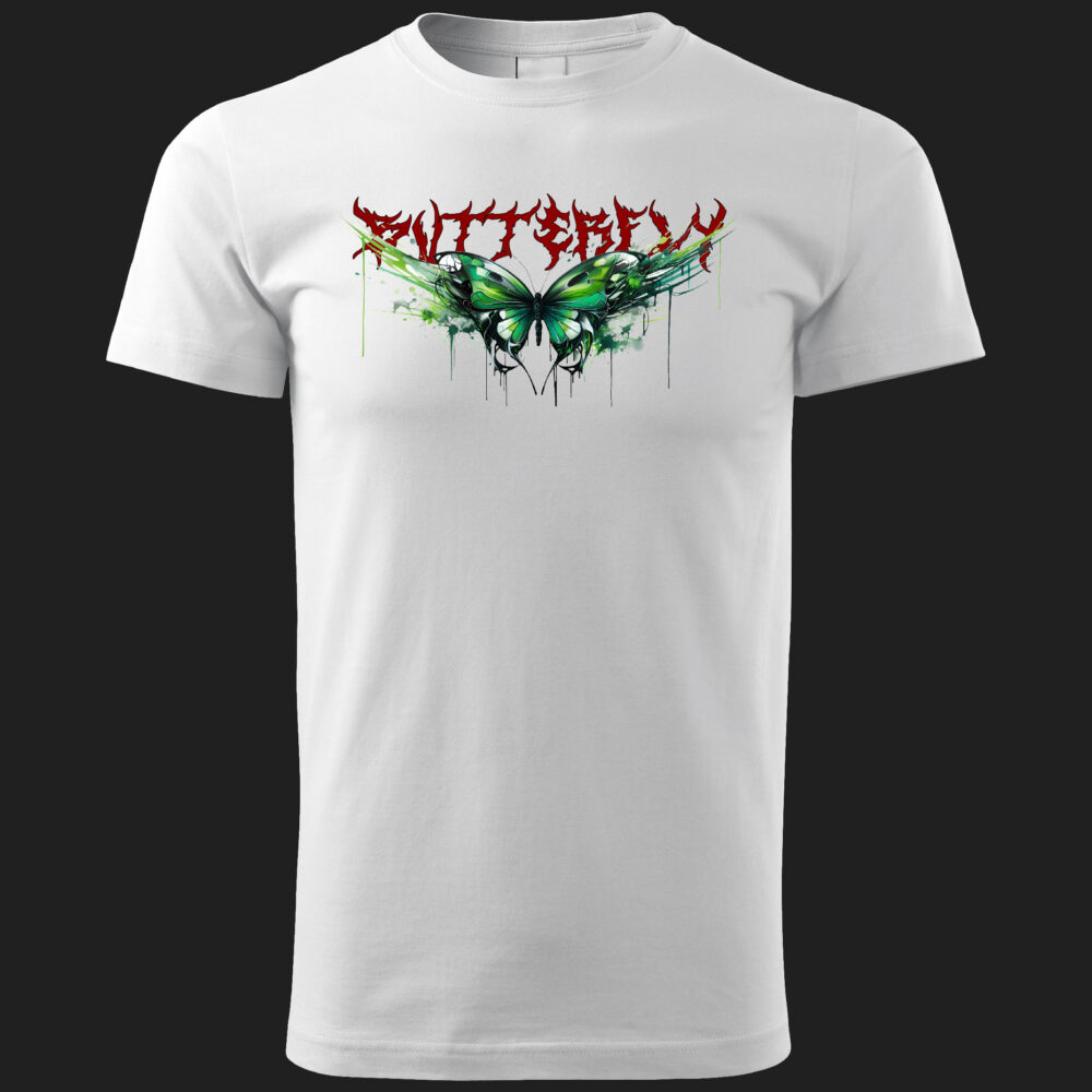 Koszulka butterfly (g) biala